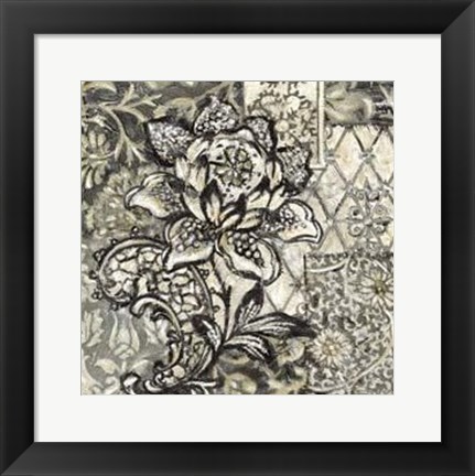 Framed Printed Graphic Chintz II Print