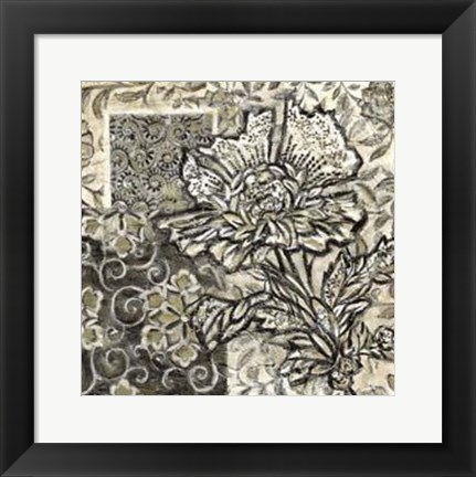 Framed Printed Graphic Chintz III Print