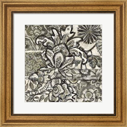 Framed Printed Graphic Chintz IV Print