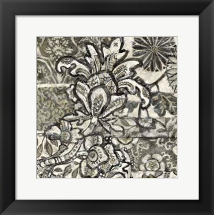 Framed Printed Graphic Chintz IV Print