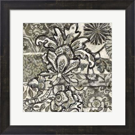 Framed Printed Graphic Chintz IV Print