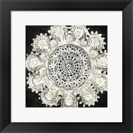 Framed Mini Abstract Rosette IV Print