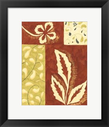 Framed Festive Floral I Print