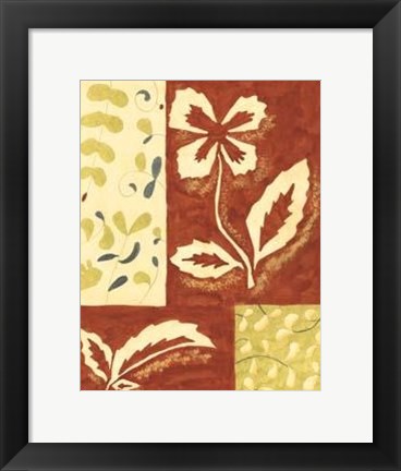 Framed Festive Floral II Print