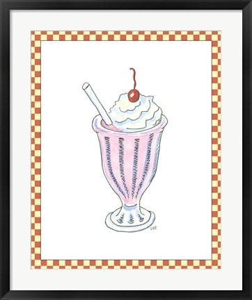 Framed Ice Cream Parlor II Print