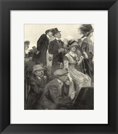 Framed Fashion For The Races Print