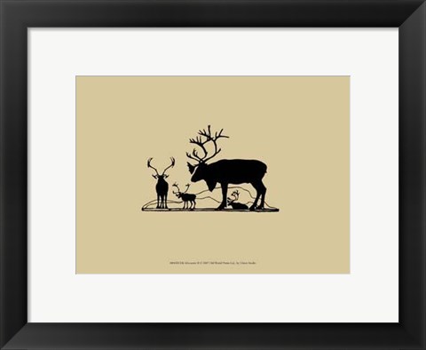 Framed Elk Silhouette II Print