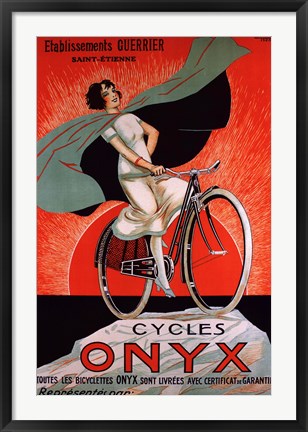 Framed Cycles Onyx Print