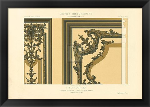 Framed Panelling Design Print