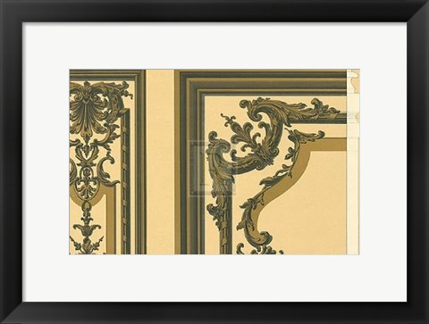 Framed Panelling Design Print