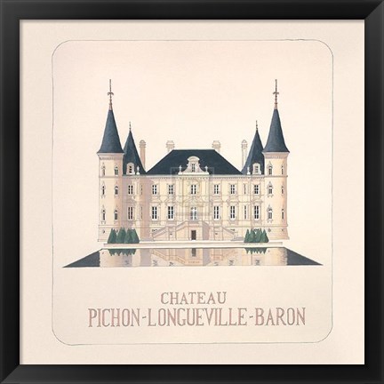 Framed Chateau Pichon I Print