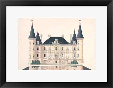 Framed Chateau Pichon I Print