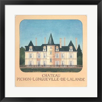 Framed Chateau Richon II Print