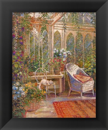 Framed Conservatory I Print