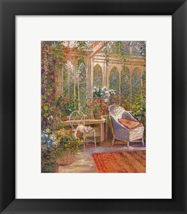 Framed Conservatory I Print