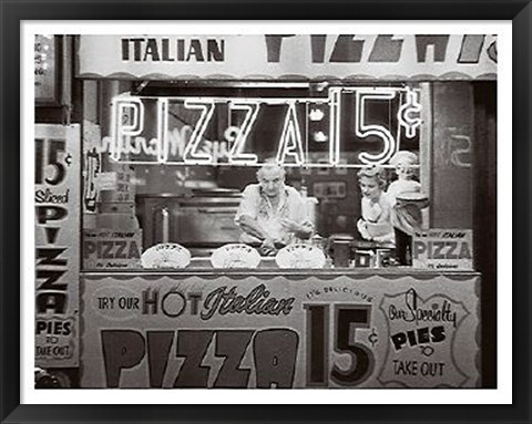 Framed Hot Italian Pizza Print