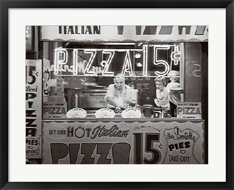 Framed Hot Italian Pizza Print