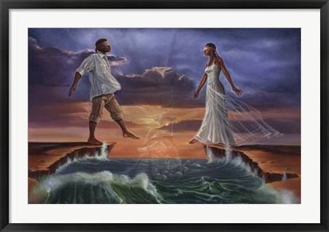 Framed Step Out On Faith &#39;Love&#39; Print