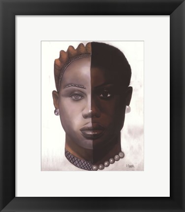 Framed African Mask #25 Print