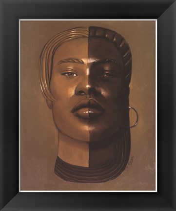 Framed African Mask #29 Print