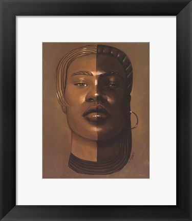 Framed African Mask #29 Print