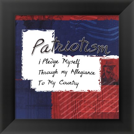 Framed Patriotism Print