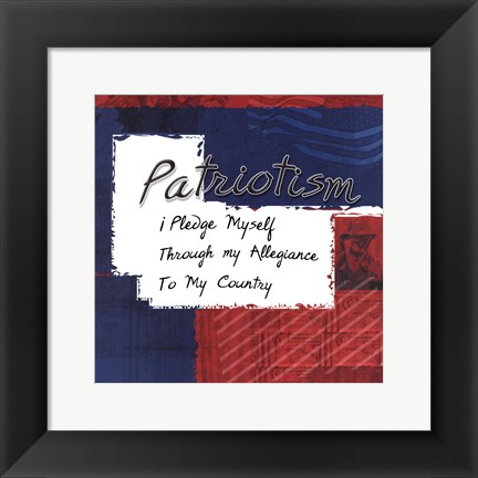 Framed Patriotism Print