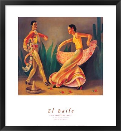 Framed El Baile Print