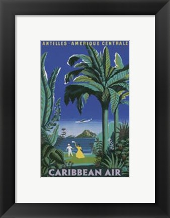 Framed Caribbean Air Print