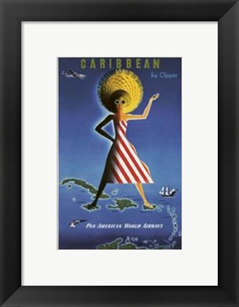 Framed Caribbean By Clipper Print