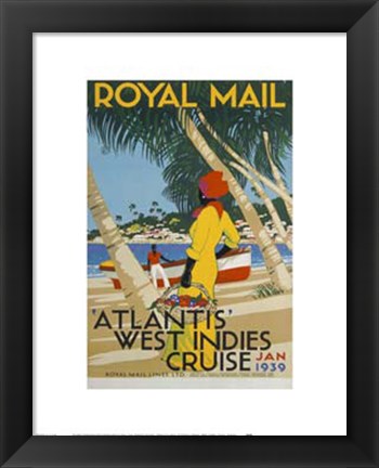 Framed West Indies Cruise Print