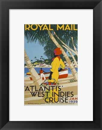 Framed West Indies Cruise Print