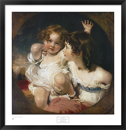 Framed Calmady Children, 1823 Print