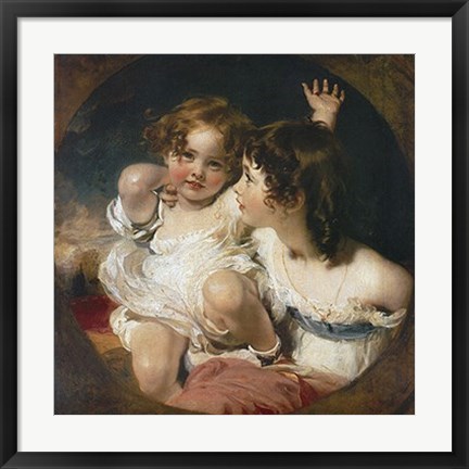 Framed Calmady Children, 1823 Print