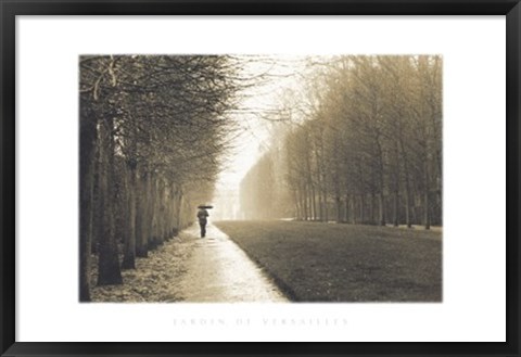 Framed Jardin De Versailles Print