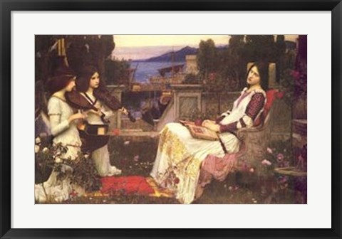 Framed Saint Cecilia Print