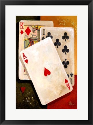 Framed Poker King Print