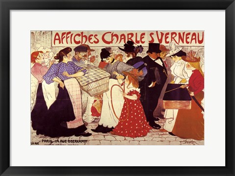 Framed Affiiches Charles Verneau Print