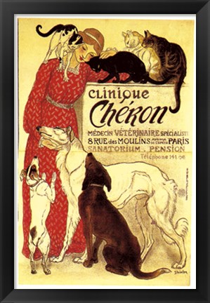 Framed Clinique Cheron Print