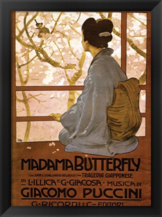 Framed Madama Butterfly Print