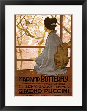 Framed Madama Butterfly Print