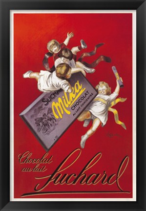 Framed Chocolate Au Lait Suchard Print