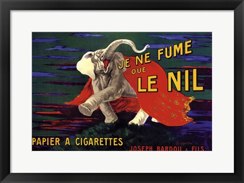 Framed Je Ne Fume Que Le Nil Print