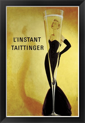 Framed L&#39;instant Taittinger Print