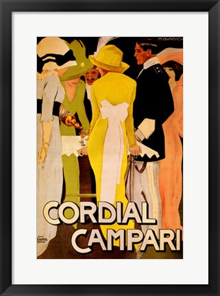 Framed Cordial Campari Print