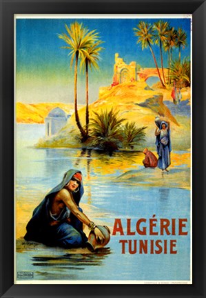 Framed Algerie Tunisie Print