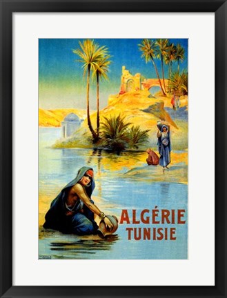 Framed Algerie Tunisie Print