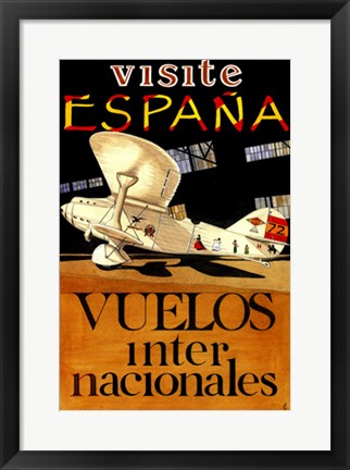 Framed Visite Espana Print