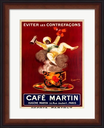 Framed Cafe Martin Print