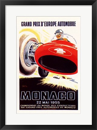 Framed Monaco, 1955 Print